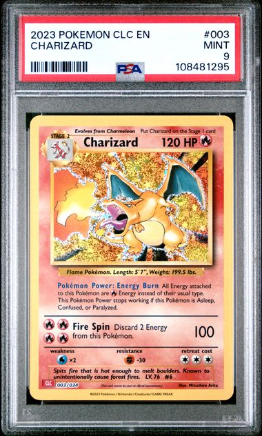 Charizard (CLC 003) PSA9 PokéLotas
