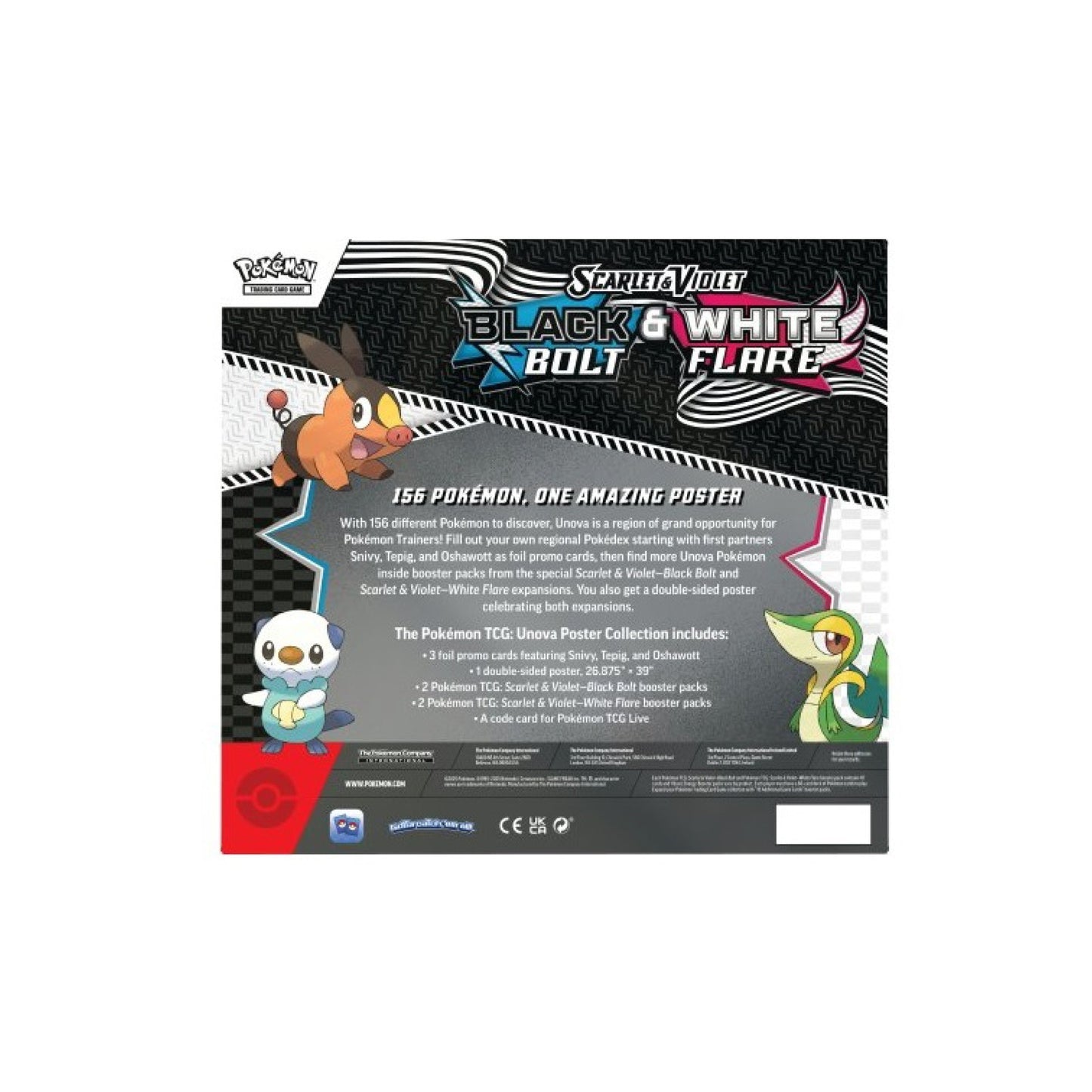 Black Bolt & White Flare: Unova Poster Collection PokéLotas