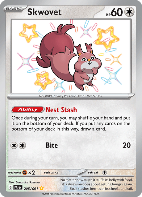 Skwovet (PAF 205) Spanish PokéLotas