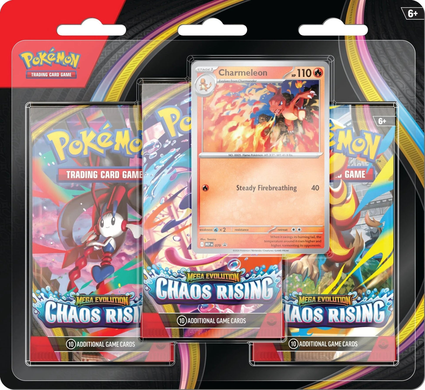 Chaos Rising 3 Pack Blister PokéLotas