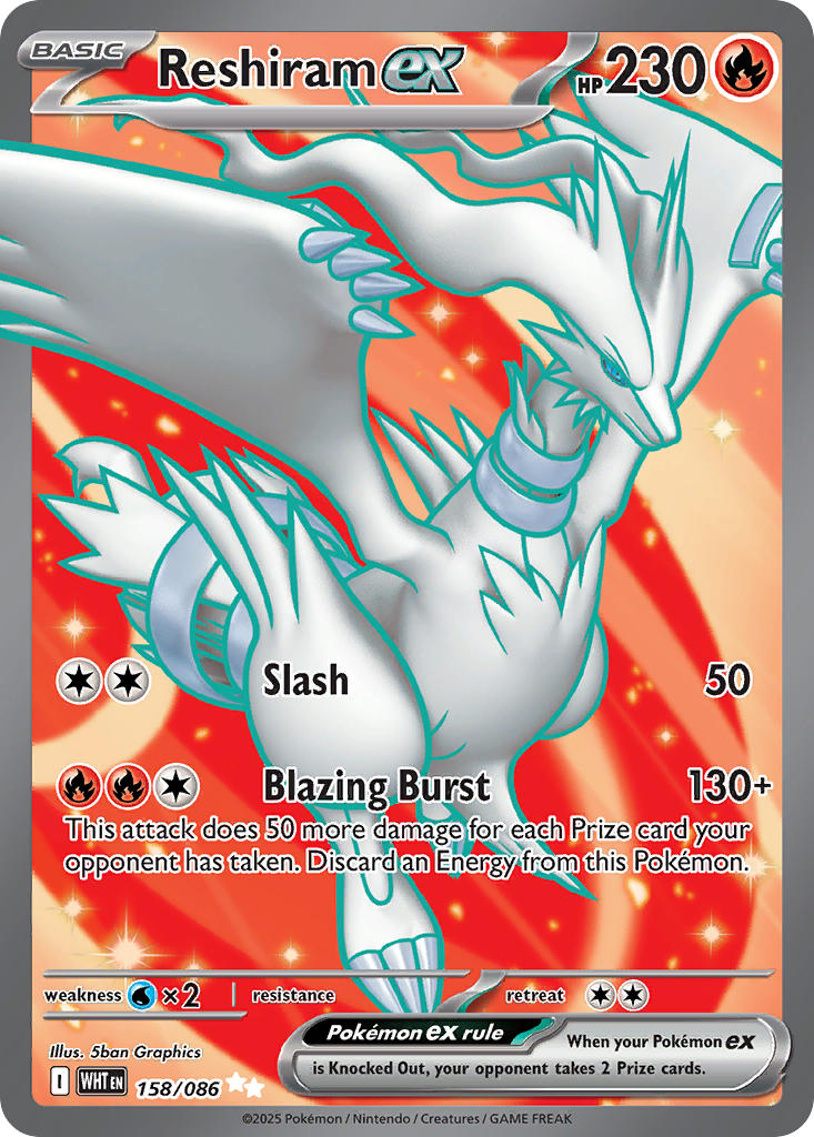 Reshiram ex (WHT 158) Espanhol PokéLotas