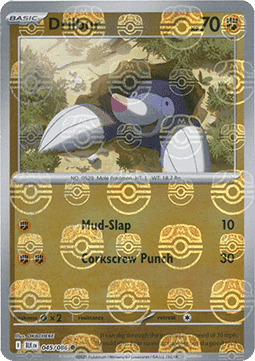 Drilbur (xBLK 045) MasterBall PokéLotas