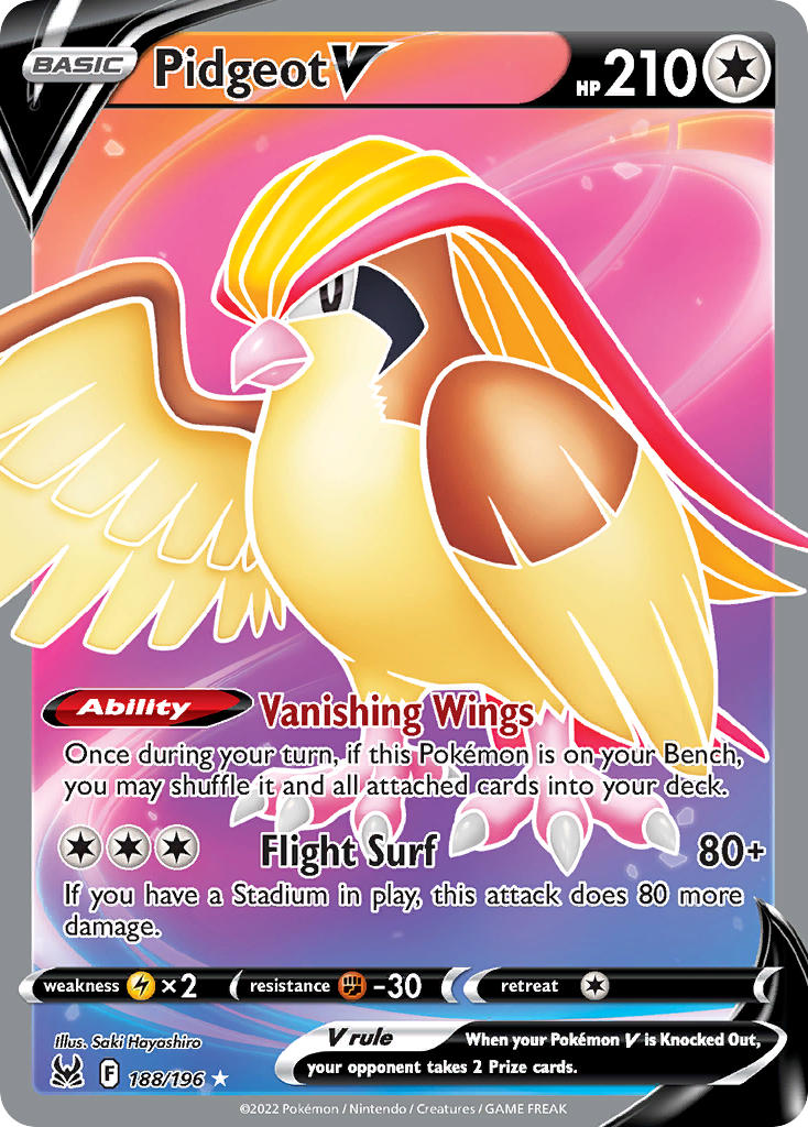 Pidgeot V (LOR 188)