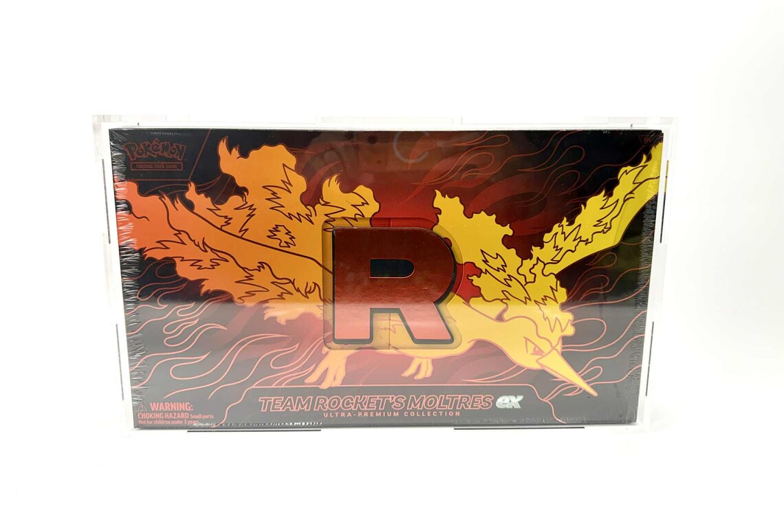 Caixa Acrílica - Team Rocket's Moltres ex UPC PokéLotas