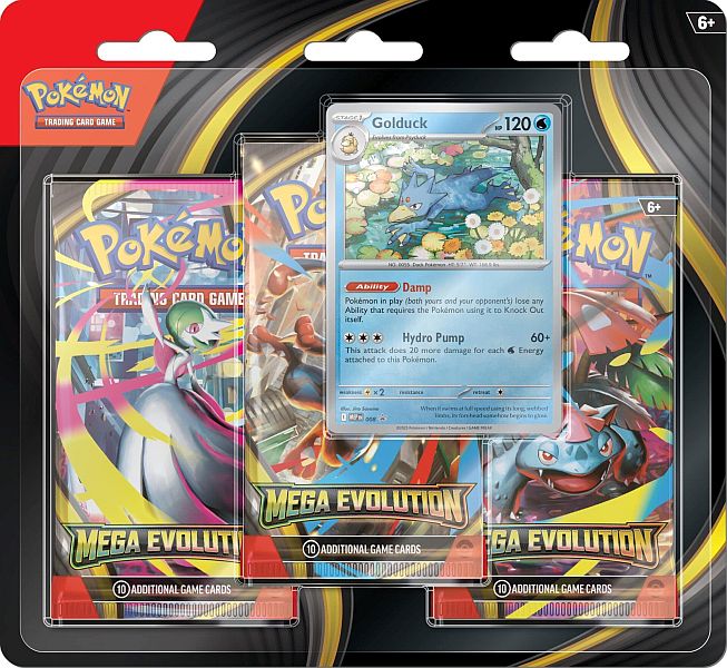 Mega Evolution 3-Pack Blister *PRE ORDER* PokéLotas