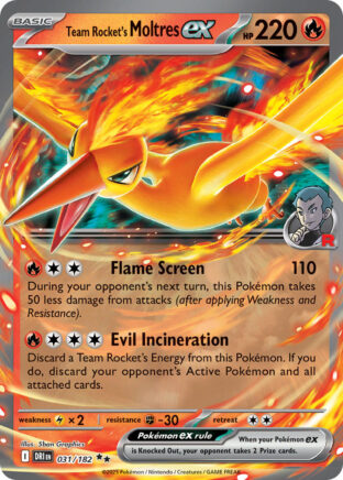 Team Rocket's Moltres ex (DRI 031) PokéLotas