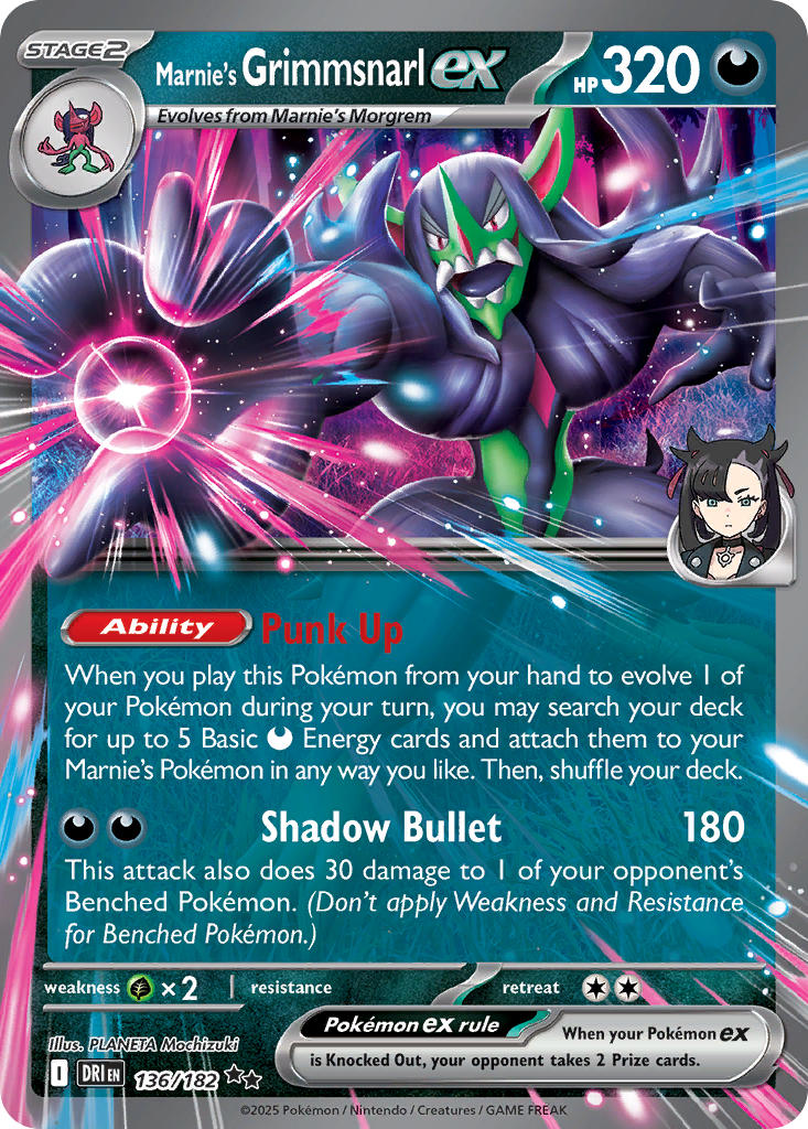 Marnie's Grimmsnarl ex (DRI 136) PokéLotas
