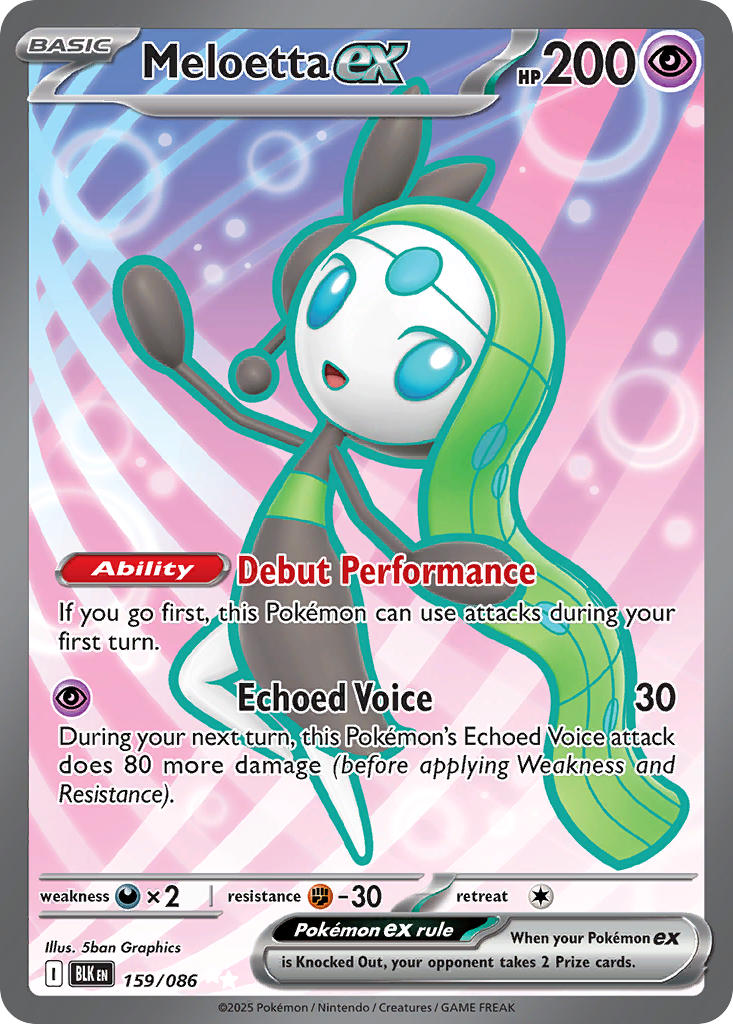 Meloetta ex (BLK 159) Espanhol PokéLotas